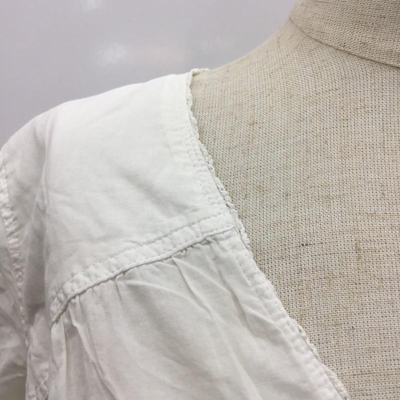 ジャーナルスタンダード JOURNAL STANDARD シャツ、ブラウス 半袖 無地 ノーカラー 無地 白 / ホワイト /  レディース USED 古着 中古 10023722