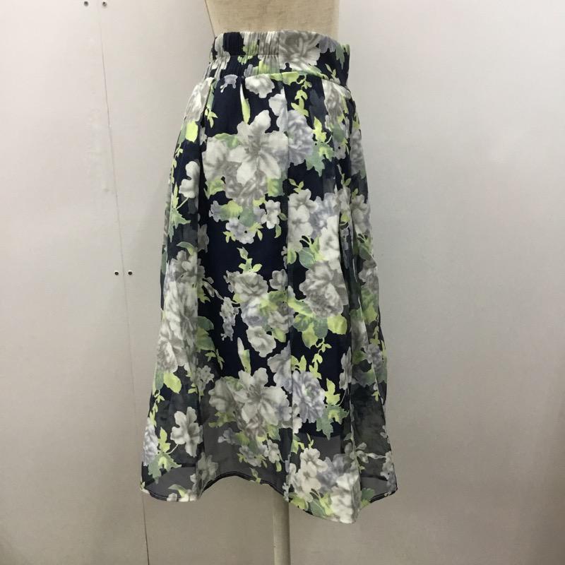 ミスティウーマン mysty woman スカート  ひざ丈スカート 花柄 M 花柄 レディース USED 古着 中古 10023733