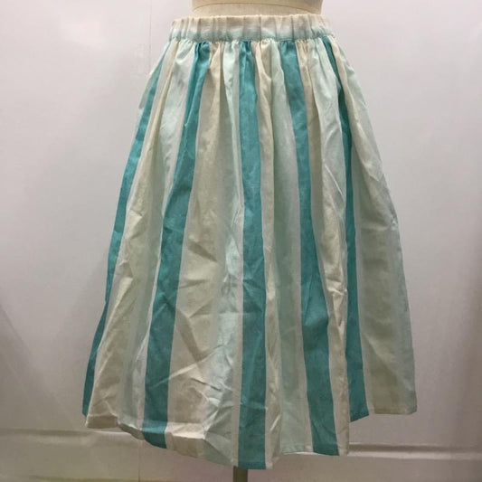 ダブルクローゼット w closet スカート  ひざ丈スカート ストライプ FREE ストライプ レディース USED 古着 中古 10023742