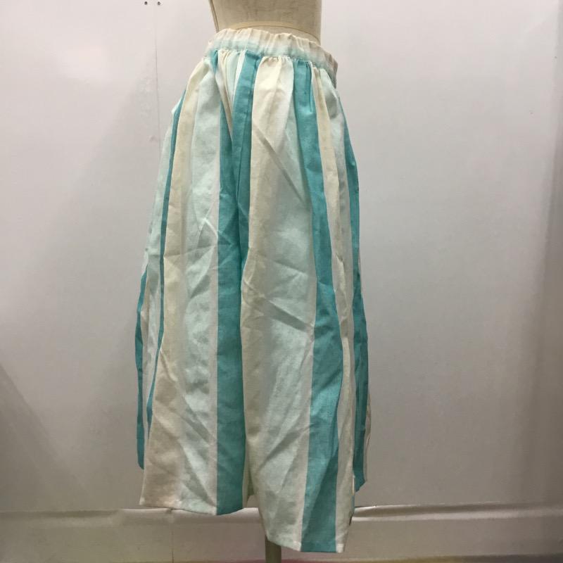 ダブルクローゼット w closet スカート  ひざ丈スカート ストライプ FREE ストライプ レディース USED 古着 中古 10023742