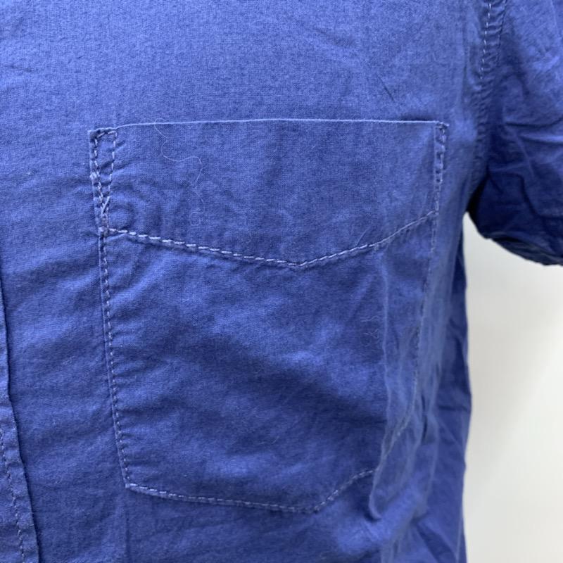 ヘンネスアンドモーリッツ H&M シャツ、ブラウス  半袖シャツ XS 無地 青 / ブルー /  メンズ USED 古着 中古 10023753