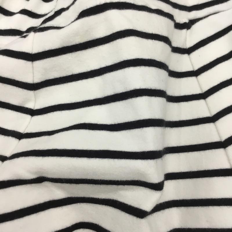セシルマクビー CECIL McBEE スカート  ミニスカート ボーダー M ボーダー柄 白 / ホワイト / X 黒 / ブラック /  レディース USED 古着 中古 10023754