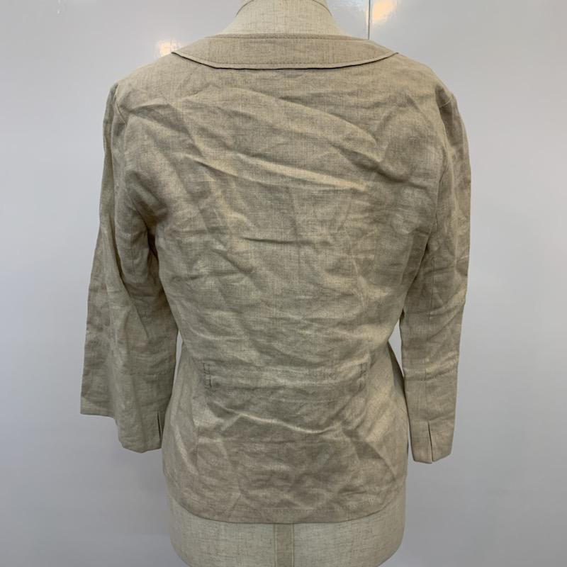 ルカ LUCA ジャケット、上着  ノーカラージャケット 襟なし 無地 ベージュ / ベージュ /  レディース USED 古着 中古 10023790