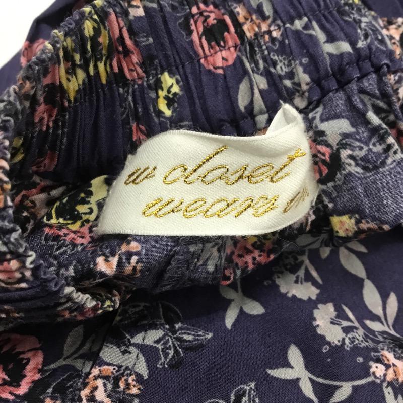 ダブルクローゼット w closet スカート  ひざ丈スカート 花柄 FREE 花柄 レディース USED 古着 中古 10023839