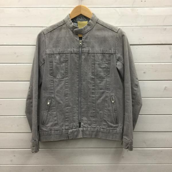 イチパーセントシュウヘイオガワ 1% SHUHEI OGAWA ジャケット、上着  ジャケット ブルゾン デニム 2 無地 灰 / グレー /  メンズ USED 古着 中古 10023946