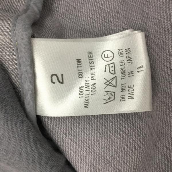 イチパーセントシュウヘイオガワ 1% SHUHEI OGAWA ジャケット、上着  ジャケット ブルゾン デニム 2 無地 灰 / グレー /  メンズ USED 古着 中古 10023946