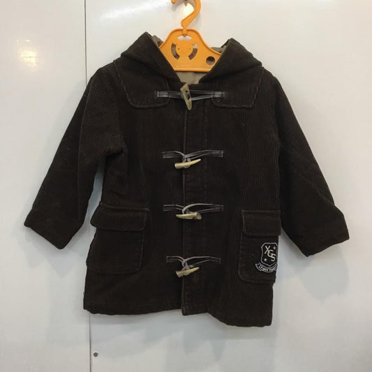 エックスガール X-girl コート  ダッフルコート キッズ 2T 説明文参照 無地 茶 / ブラウン /  レディース USED 古着 中古 10024070