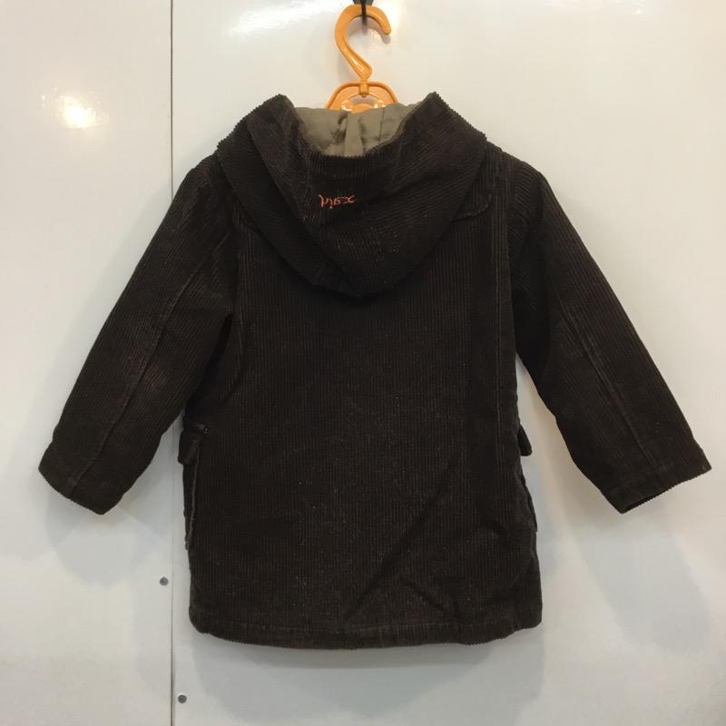 エックスガール X-girl コート  ダッフルコート キッズ 2T 説明文参照 無地 茶 / ブラウン /  レディース USED 古着 中古 10024070