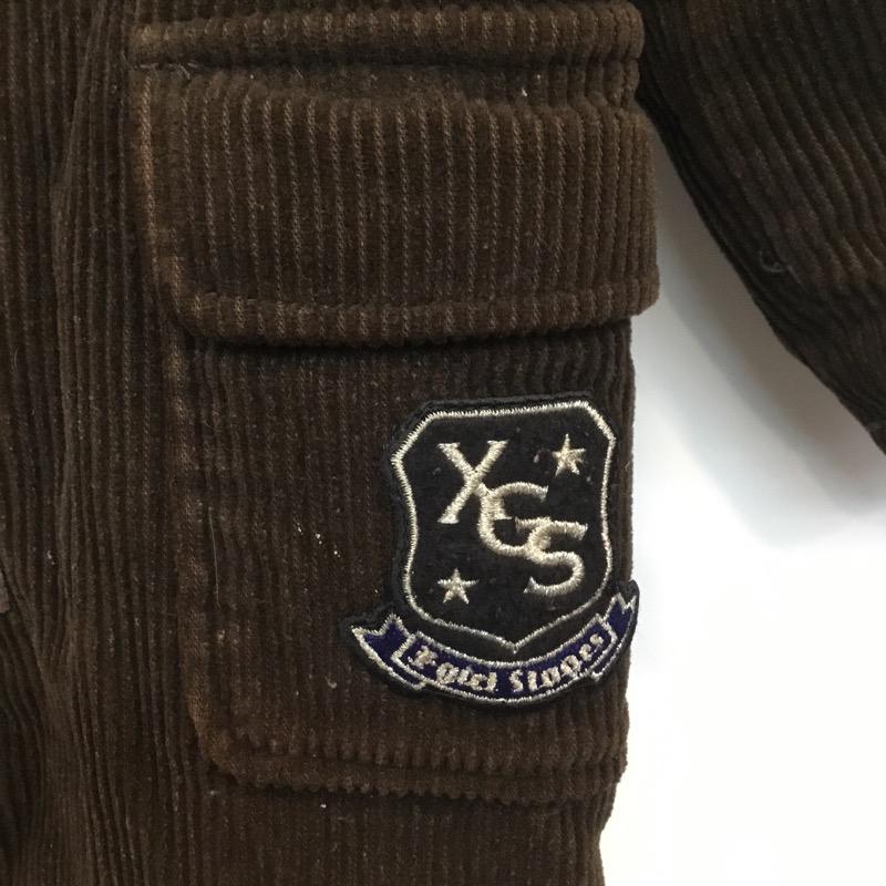 エックスガール X-girl コート  ダッフルコート キッズ 2T 説明文参照 無地 茶 / ブラウン /  レディース USED 古着 中古 10024070