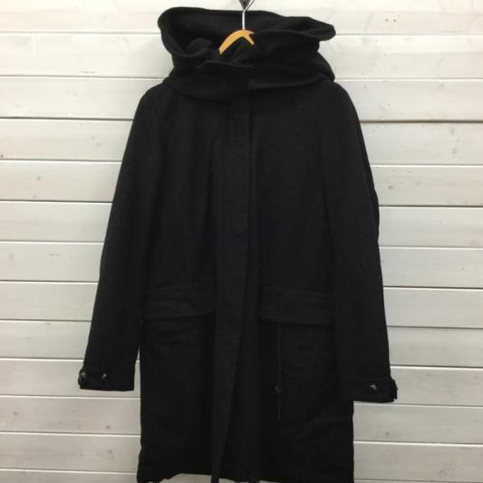 ロストデッサウアンドコー LOST DESSAU & CO コート  アウター コート 36 無地 黒 / ブラック /  レディース USED 古着 中古 10024275