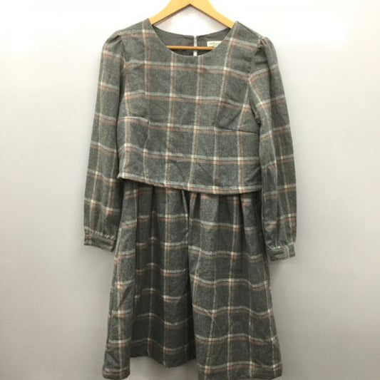 アースミュージックアンドエコロジー earth music&ecology ワンピース  ワンピース 長袖 M チェック レディース USED 古着 中古 10024422