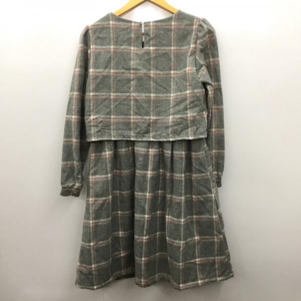 アースミュージックアンドエコロジー earth music&ecology ワンピース  ワンピース 長袖 M チェック レディース USED 古着 中古 10024422