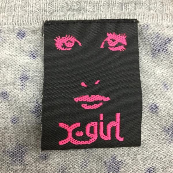 エックスガール X-girl ワンピース  ワンピース ニット 星 1 星 灰 / グレー /  レディース USED 古着 中古 10024433
