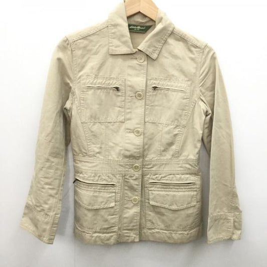 エディーバウアー Eddie Bauer ジャケット、上着  ジャケット XS 無地 ベージュ / ベージュ /  レディース USED 古着 中古 10024441