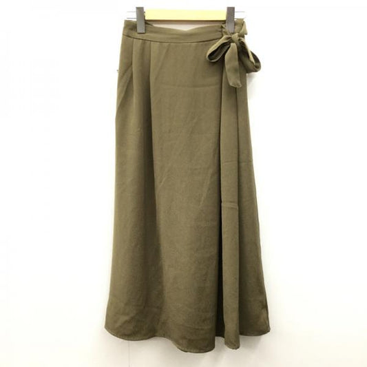 マジェスティックレゴン MAJESTIC LEGON パンツ  ワイドパンツ スカンツ S 無地 カーキ / カーキ /  レディース USED 古着 中古 10024764