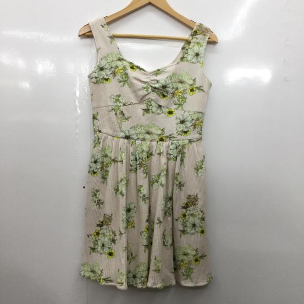 ダズリン dazzlin ワンピース  ワンピース ノースリーブ 花柄 タグ付き M 花柄 アイボリー / アイボリー /  レディース USED 古着 中古 10024776