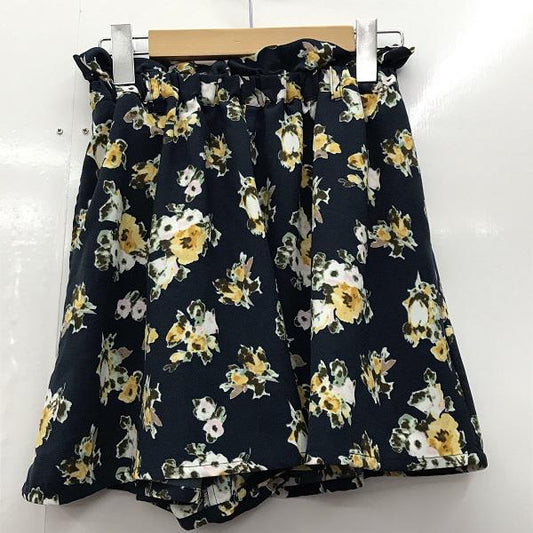 ローリーズファーム LOWRYS FARM パンツ  ショーツ 花柄 FREE 紺 / ネイビー /  レディース USED 古着 中古 10024865