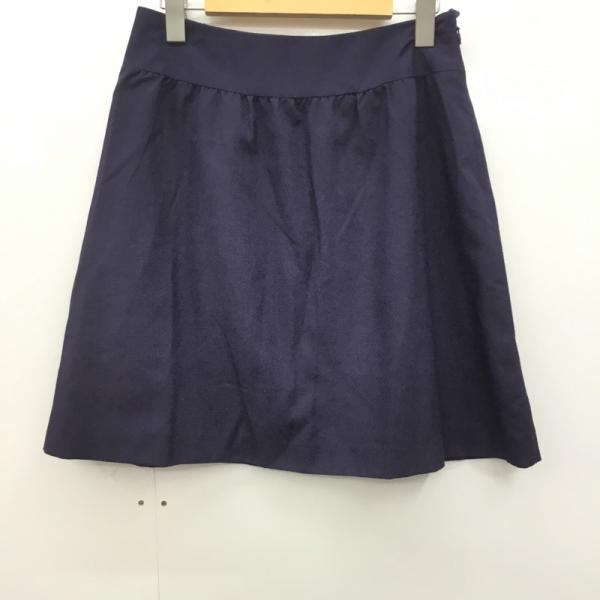 ナチュラルビューティーベーシック NATURAL BEAUTY BASIC スカート  ボトムス スカート M 無地 紺 / ネイビー /  レディース USED 古着 中古 10025167