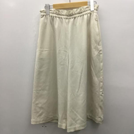 ニコアンド niko and... パンツ  ボトムス パンツ ガウチョパンツ M 無地 白 / ホワイト /  レディース USED 古着 中古 10025201