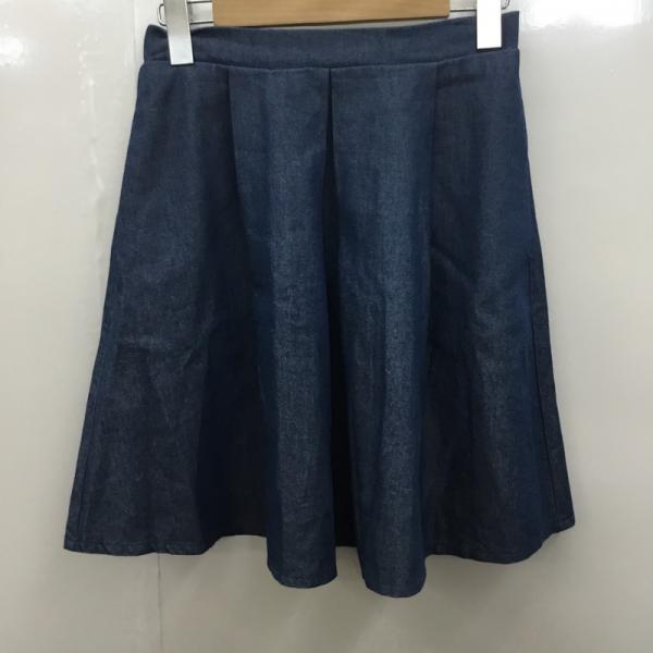 ローリーズファーム LOWRYS FARM スカート  ボトムス スカート ギャザースカート FREE 無地 青 / ブルー /  レディース USED 古着 中古 10025204