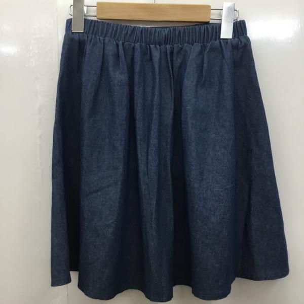 ローリーズファーム LOWRYS FARM スカート  ボトムス スカート ギャザースカート FREE 無地 青 / ブルー /  レディース USED 古着 中古 10025204