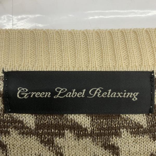 グリーンレーベルリラクシング green label relaxing ワンピース  ワンピー 長袖 千鳥格子 千鳥格子 ベージュ / ベージュ / X 紺 / ネイビー /  レディース USED 古着 中古 10025317
