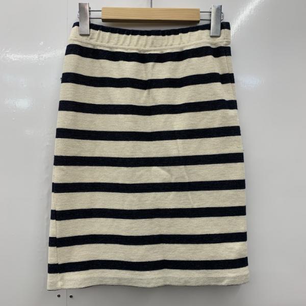 スピック＆スパン Spick & Span スカート  ボトムス スカート ボーダー 38 ボーダー柄 アイボリー / アイボリー / X 紺 / ネイビー /  レディース USED 古着 中古 10025365
