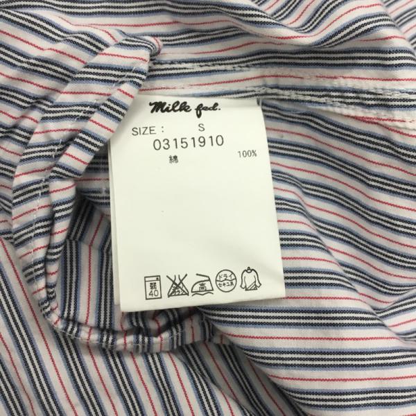ミルクフェド MILKFED. シャツ、ブラウス  長袖シャツ ストライプ S ストライプ レディース USED 古着 中古 10025940