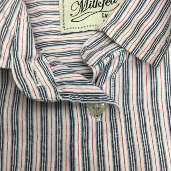 ミルクフェド MILKFED. シャツ、ブラウス  長袖シャツ ストライプ S ストライプ レディース USED 古着 中古 10025940