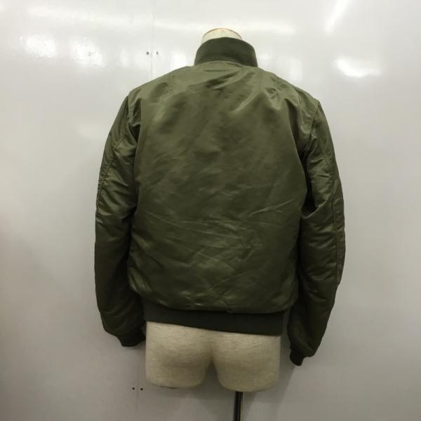アベイシングエイプ A BATHING APE ジャケット、上着  アウター ジャケット MA-1 STUSSY×A BATHING APE リバーシブル フライトジャケット ロゴ M 無地 カーキ / カーキ / X 橙 / オレンジ /  メンズ USED 古着 中古 10026190
