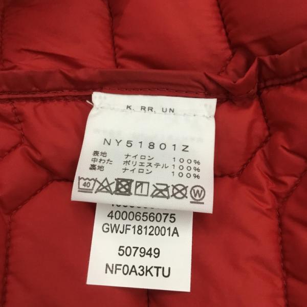 ザノースフェイス THE NORTH FACE ジャケット、上着  NY51801Z THERMOBALL HOODIE ナイロン ジャケット アウター タグ付 S 無地 赤 / レッド /  メンズ USED 古着 中古 10026444
