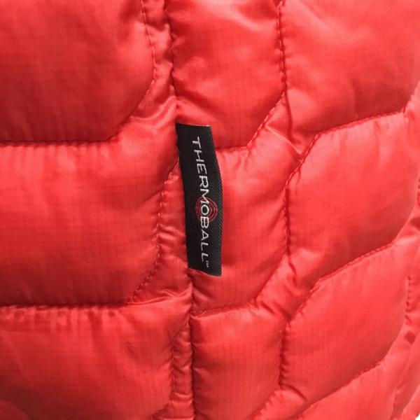 ザノースフェイス THE NORTH FACE ジャケット、上着  NY51801Z THERMOBALL HOODIE ナイロン ジャケット アウター タグ付 S 無地 赤 / レッド /  メンズ USED 古着 中古 10026444