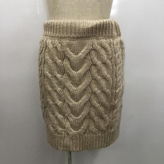 ヘザー Heather スカート  スカート ニット FREE 無地 ベージュ / ベージュ /  レディース USED 古着 中古 10026607
