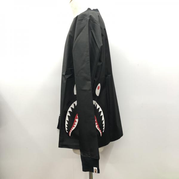 アベイシングエイプ A BATHING APE ジャケット、上着  アウター ジャケット プルオーバー A BATHING APE SHARK タグ付き M 無地 黒 / ブラック /  メンズ USED 古着 中古 10026647