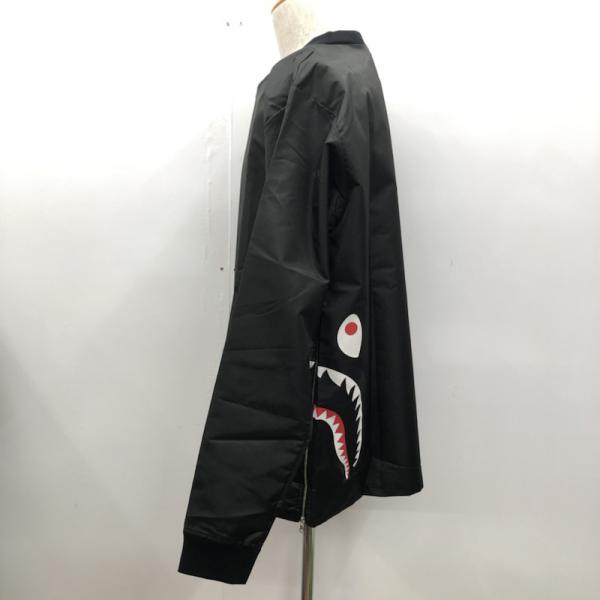 アベイシングエイプ A BATHING APE ジャケット、上着  アウター ジャケット プルオーバー A BATHING APE SHARK タグ付き L 無地 黒 / ブラック /  メンズ USED 古着 中古 10026650