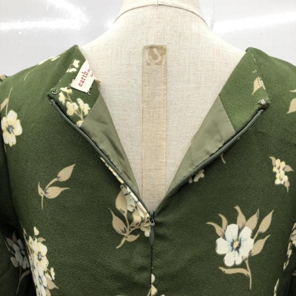 アースミュージックアンドエコロジー earth music&ecology ワンピース  ワンピース 花柄 M 花柄 緑 / グリーン /  レディース USED 古着 中古 10026660