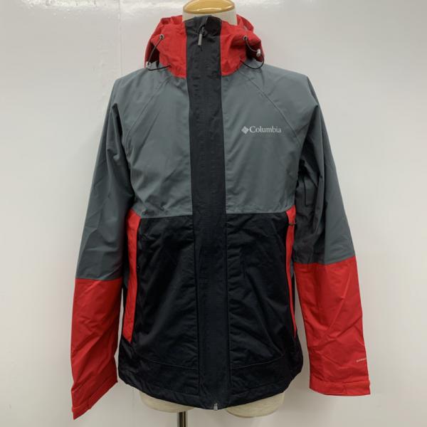 コロンビア Columbia ジャケット、上着 ジャンパー、ブルゾン RE0025 アウター ジャケット M 無地 黒 / ブラック / X 灰 / グレー / X 赤 / レッド /  メンズ USED 古着 中古 10026747