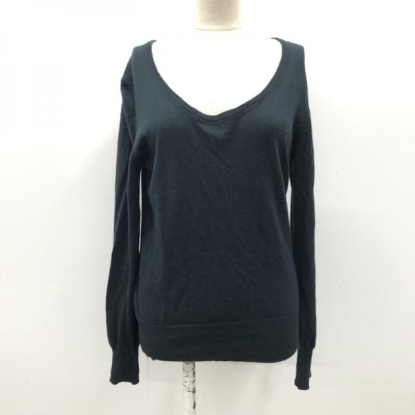 アナザーエディション Another Edition カットソー  長袖カットソー 無地 黒 / ブラック /  レディース USED 古着 中古 10026873