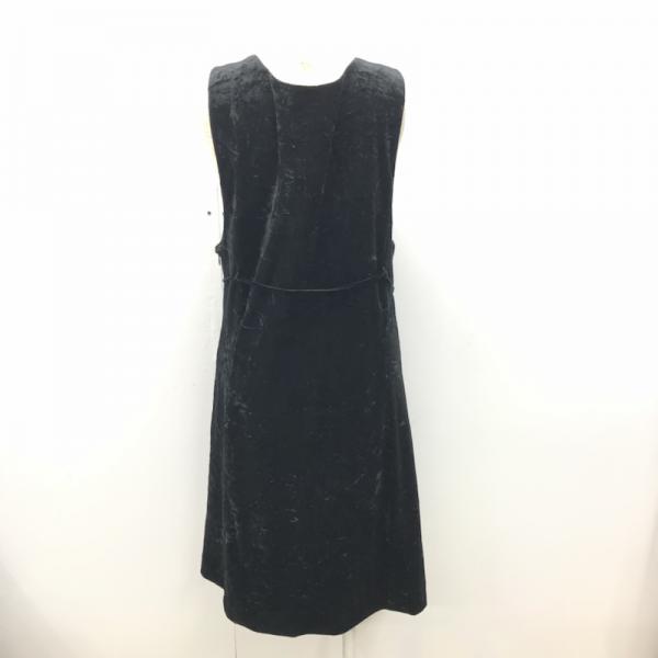 ロートレ・アモン LAUTREAMONT ワンピース  ワンピース ノースリーブ 2 無地 黒 / ブラック /  レディース USED 古着 中古 10026876