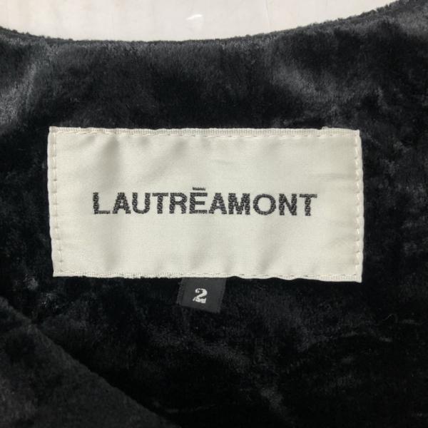 ロートレ・アモン LAUTREAMONT ワンピース  ワンピース ノースリーブ 2 無地 黒 / ブラック /  レディース USED 古着 中古 10026876
