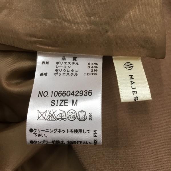 マジェスティックレゴン MAJESTIC LEGON スカート  ボトムス スカート フロントボタン 無地 Iラインスカート M 無地 茶 / ブラウン /  レディース USED 古着 中古 10027399