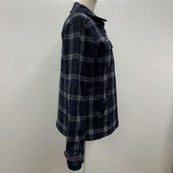 エックスガール X-girl ジャケット、上着  アウター ジャケット チェック ジップアップ X-girl HOLIDAY CPO JACKET 1 チェック 青 / ブルー / X 灰 / グレー / X 紺 / ネイビー /  レディース USED 古着 中古 10027610