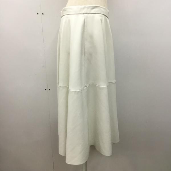 ザラベーシック ZARA BASIC スカート  ボトムス スカート フレアスカート 無地 M 無地 白 / ホワイト /  レディース USED 古着 中古 10027705