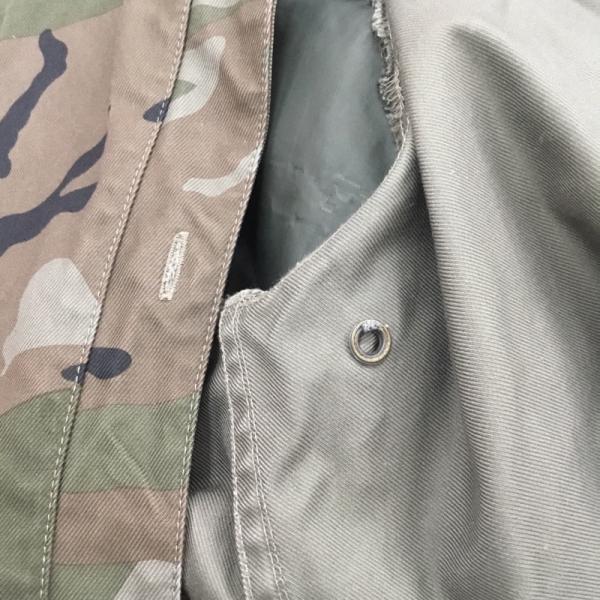 シップス SHIPS ジャケット、上着  アウター ジャケット ミリタリージャケット 迷彩柄 カモフラ ファー付 S カモフラージュ柄・迷彩 茶 / ブラウン / X 緑 / グリーン / X 黒 / ブラック /  メンズ USED 古着 中古 10027942