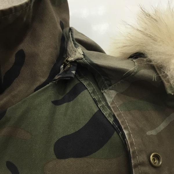 シップス SHIPS ジャケット、上着  アウター ジャケット ミリタリージャケット 迷彩柄 カモフラ ファー付 S カモフラージュ柄・迷彩 茶 / ブラウン / X 緑 / グリーン / X 黒 / ブラック /  メンズ USED 古着 中古 10027942