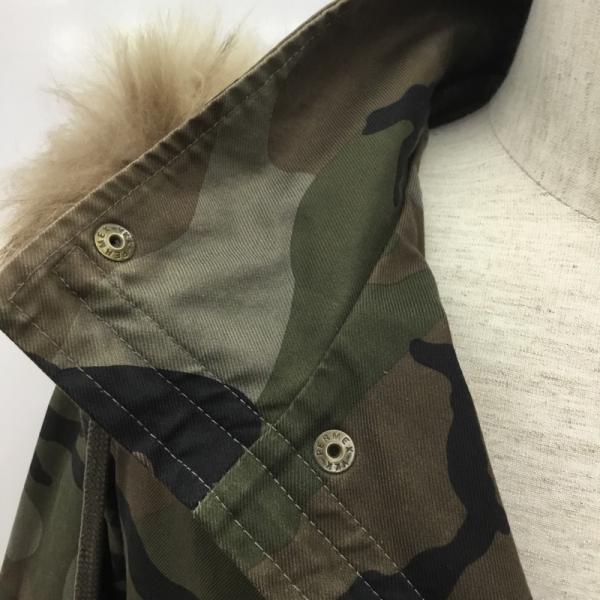 シップス SHIPS ジャケット、上着  アウター ジャケット ミリタリージャケット 迷彩柄 カモフラ ファー付 S カモフラージュ柄・迷彩 茶 / ブラウン / X 緑 / グリーン / X 黒 / ブラック /  メンズ USED 古着 中古 10027942