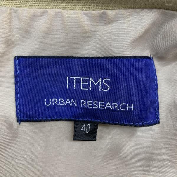 アーバンリサーチ URBAN RESEARCH ジャケット、上着  アウター ジャケット URBAN RESEARCH 綿麻ZIP UPジャケット WH74-17M014 40 無地 ベージュ / ベージュ /  メンズ USED 古着 中古 10028044