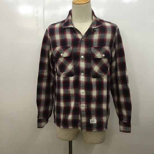 ダブルタップス W)TAPS シャツ、ブラウス 長袖 WTAPS 091GWDT-SHM03 チェック S チェック 白 / ホワイト / X 赤 / レッド / X 紺 / ネイビー /  メンズ USED 古着 中古 10028267