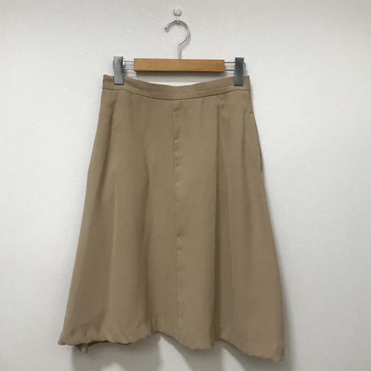 エンネア Ennea スカート ひざ丈スカート 38 無地 ベージュ / ベージュ /  レディース USED 古着 中古 10028383