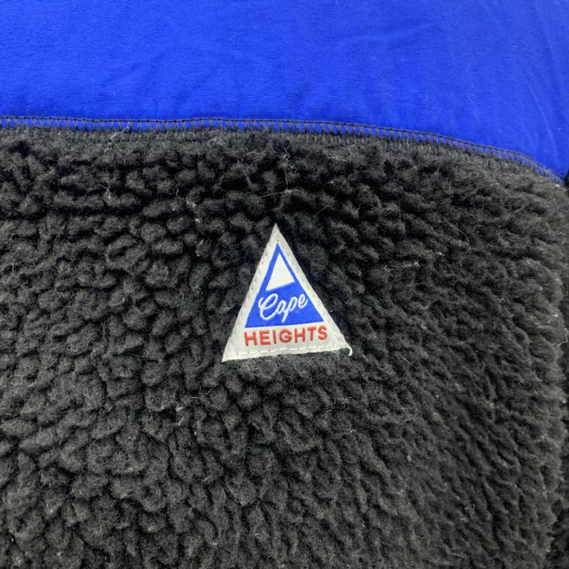 ケープハイツ Cape HEIGHTS ジャケット、上着 ジャンパー、ブルゾン フリースジャケット 無地 ジップアップ ボア M 無地 X ワンポイント 黒 / ブラック / X 青 / ブルー /  メンズ USED 古着 中古 10028572
